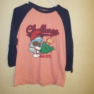 Whole Hauss Smurf baseball tee